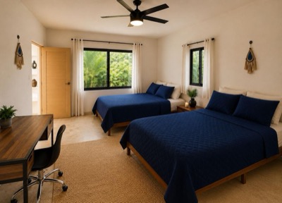 Suite overlooking the garden